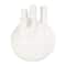 CosmoLiving by Cosmopolitan White Ceramic Round Bud Vase Set with Multiple Openings
